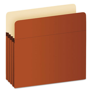 Pendaflex® Earthwise By Pendaflex 100% Recycled File Pockets, 3.5" Expansion, Letter Size, Red Fiber freeshipping - TVN Wholesale